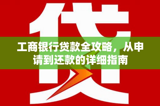 田林工商银行贷款全攻略，从申请到还款的详细指南