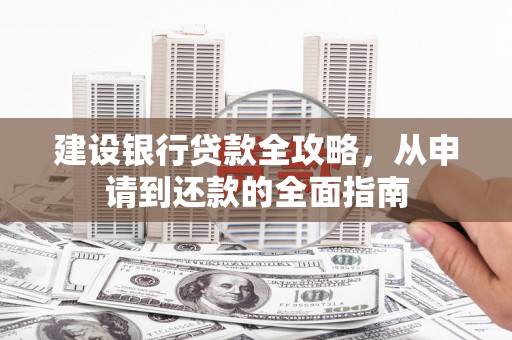 新泰建设银行贷款全攻略，从申请到还款的全面指南