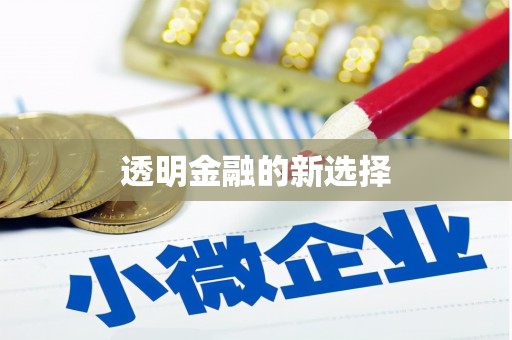 清镇透明金融的新选择
