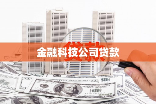 庄浪金融科技公司贷款