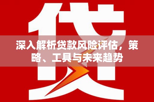 凤台深入解析贷款风险评估，策略、工具与未来趋势