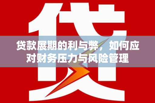 龙崎贷款展期的利与弊，如何应对财务压力与风险管理