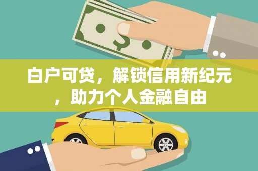 西夏白户可贷，解锁信用新纪元，助力个人金融自由
