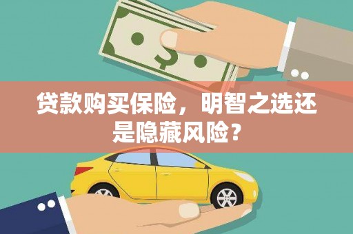 武川贷款购买保险，明智之选还是隐藏风险？