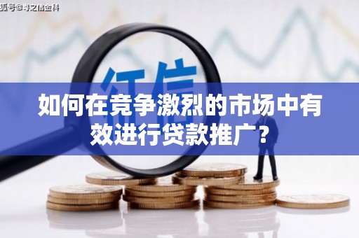 碌曲如何在竞争激烈的市场中有效进行贷款推广？