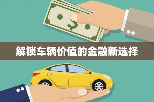 秀林解锁车辆价值的金融新选择