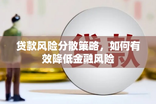 横县贷款风险分散策略，如何有效降低金融风险