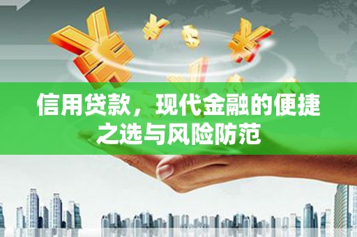 从化信用贷款，现代金融的便捷之选与风险防范