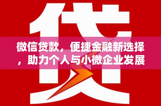 民和微信贷款，便捷金融新选择，助力个人与小微企业发展
