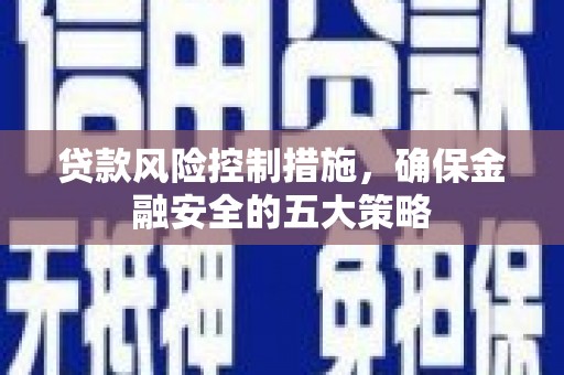 福海贷款风险控制措施，确保金融安全的五大策略