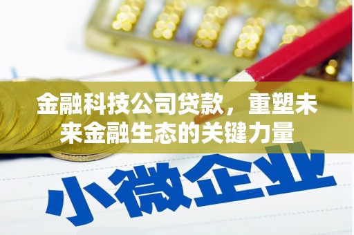 敖汉旗金融科技公司贷款，重塑未来金融生态的关键力量