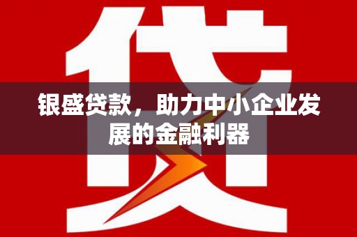 济宁银盛贷款，助力中小企业发展的金融利器