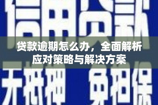 康定贷款逾期怎么办，全面解析应对策略与解决方案
