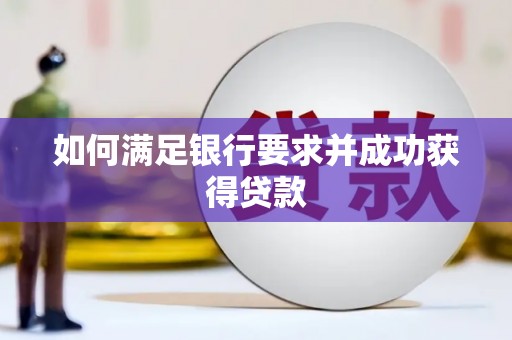 彝良如何满足银行要求并成功获得贷款